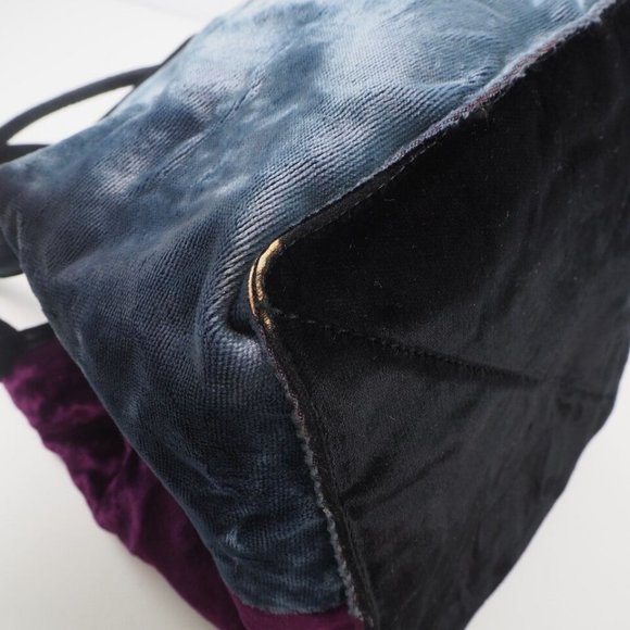 Salvatore Ferragamo By color Handbag gray/purple Velor Women - Picture 7 of 12